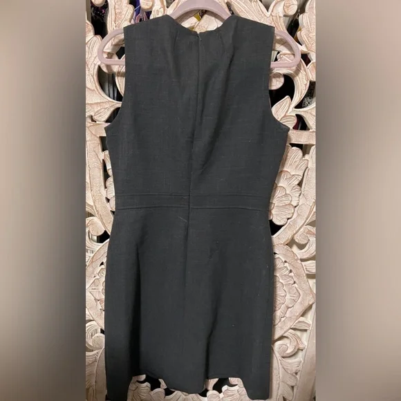 NWT Sleeveless Wool Blend Black Tory Burch Dress W/ Pockets - 12 - Picture 6 of 6